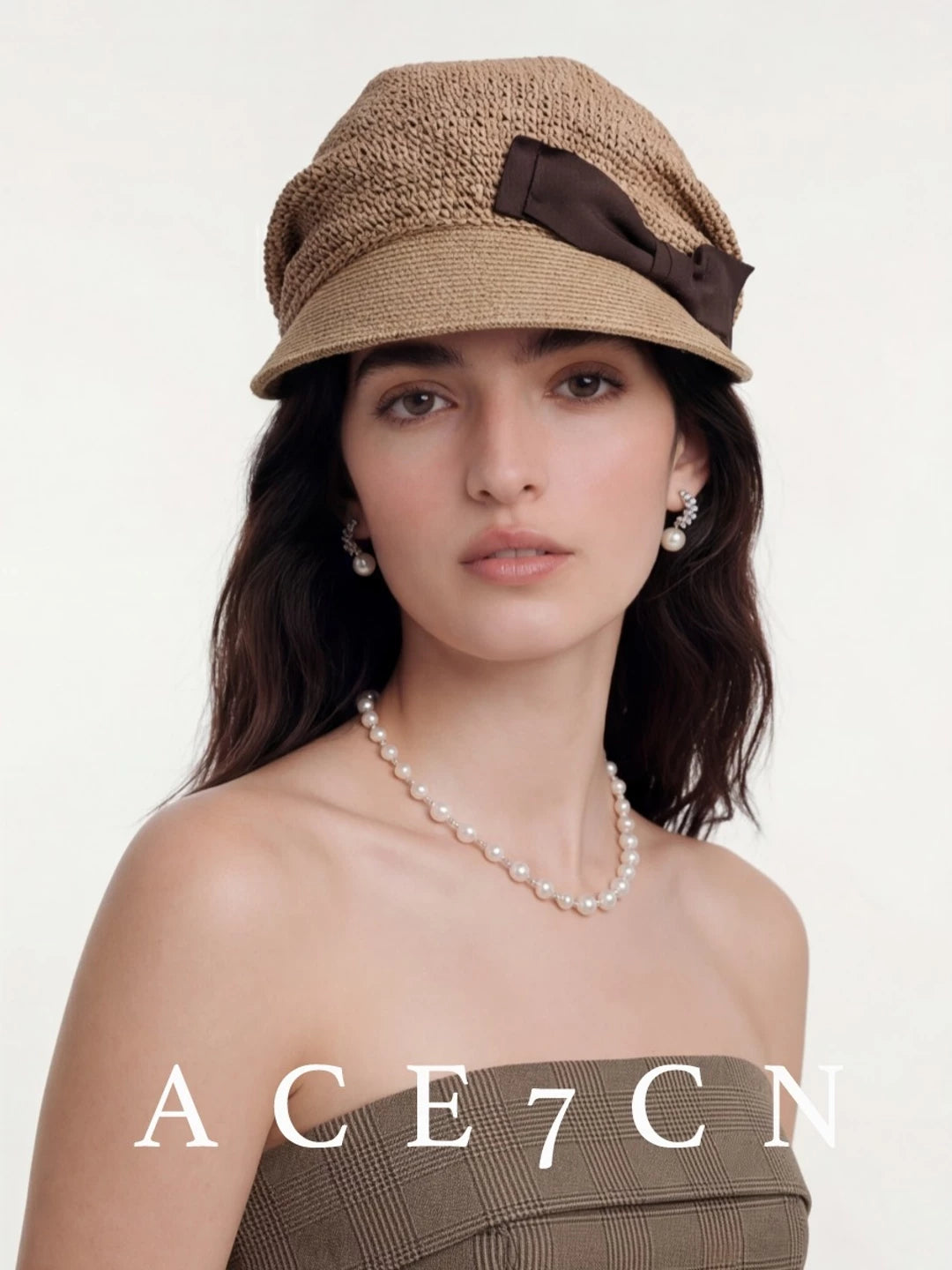 Japanese Classic Straw-Woven Riding Hat Hand-Woven Straw