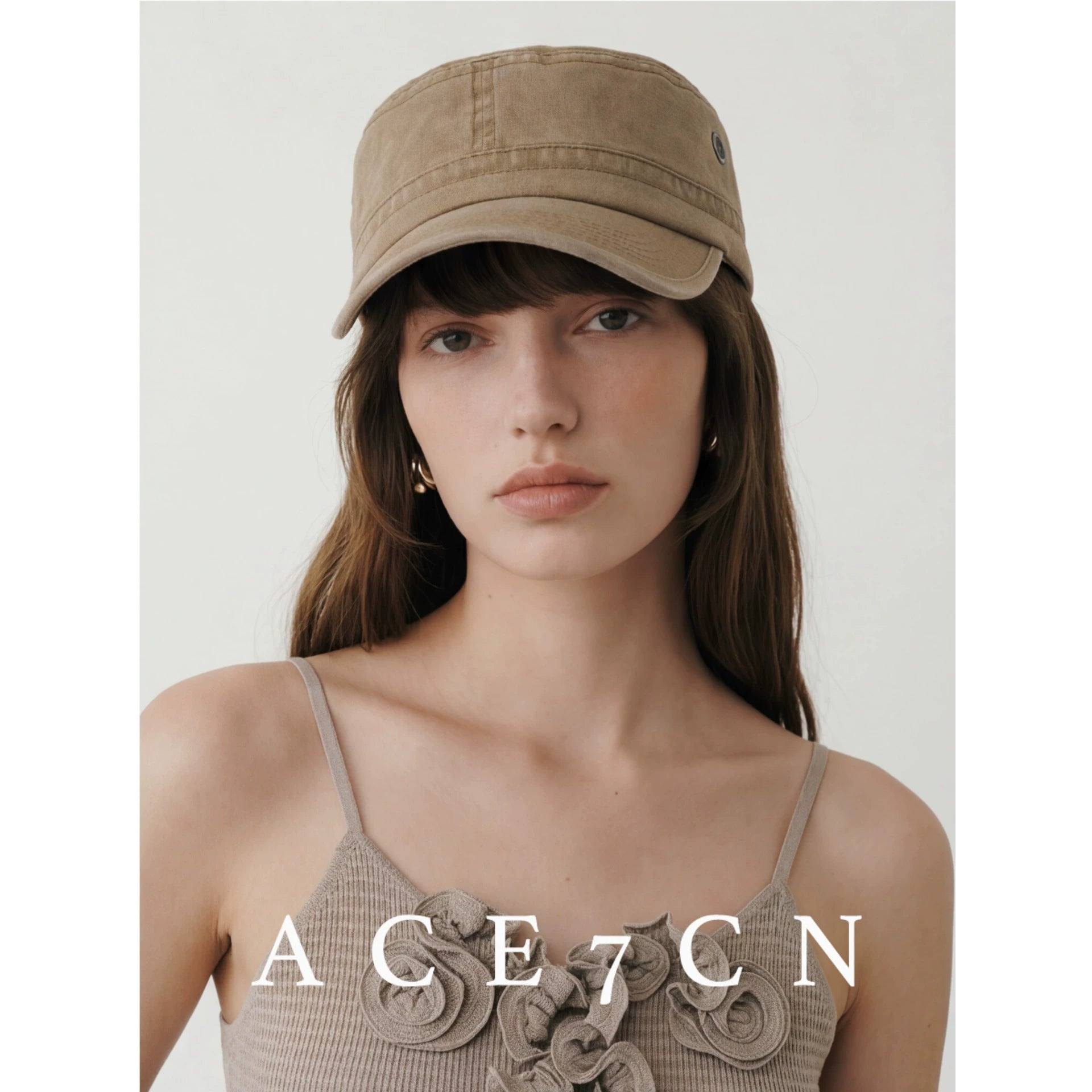 Urban Chic Denim Riding Hat Distressed Denim