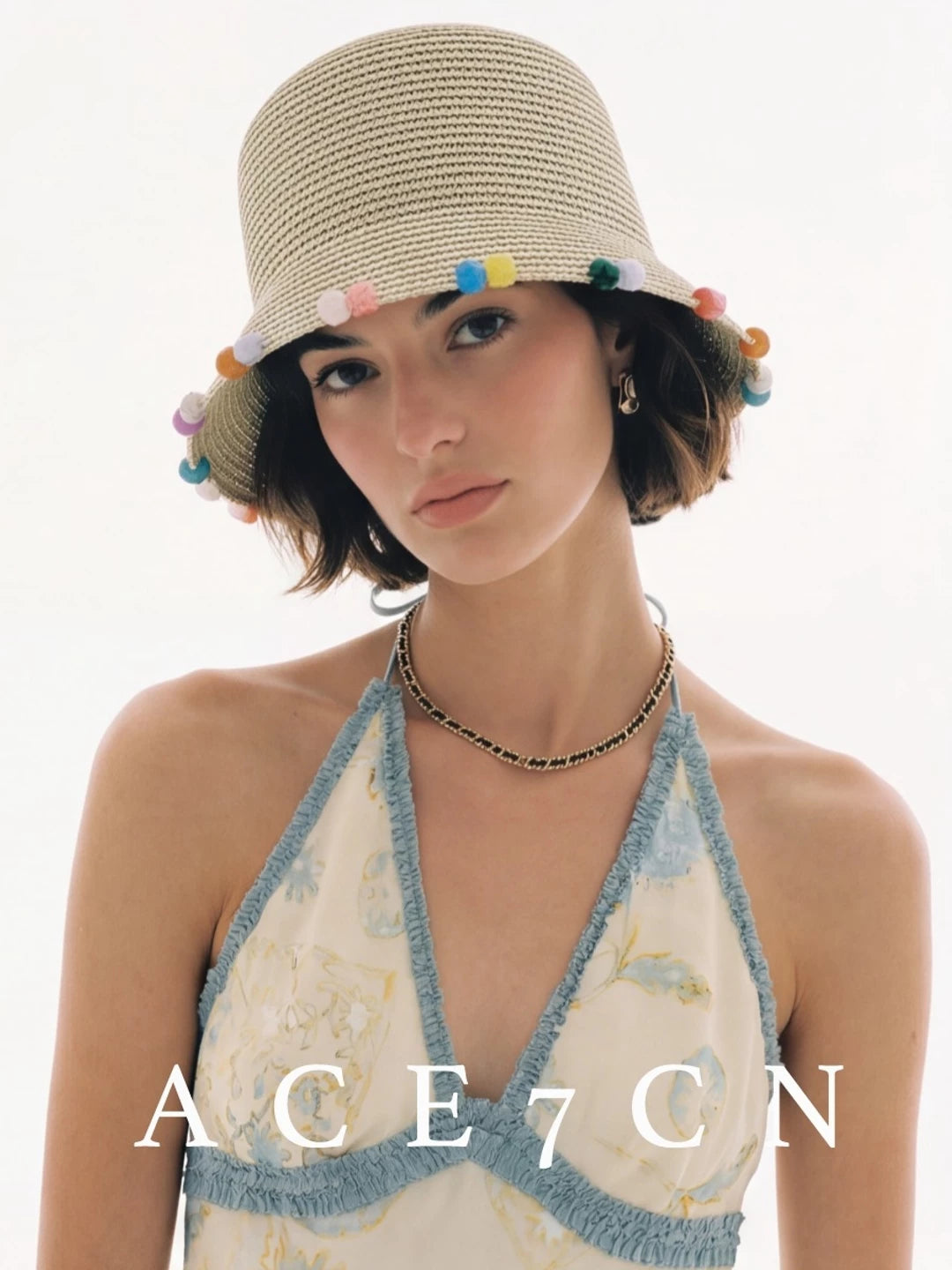 South-France Midsummer Handmade Bucket Hat Japanese Bucket