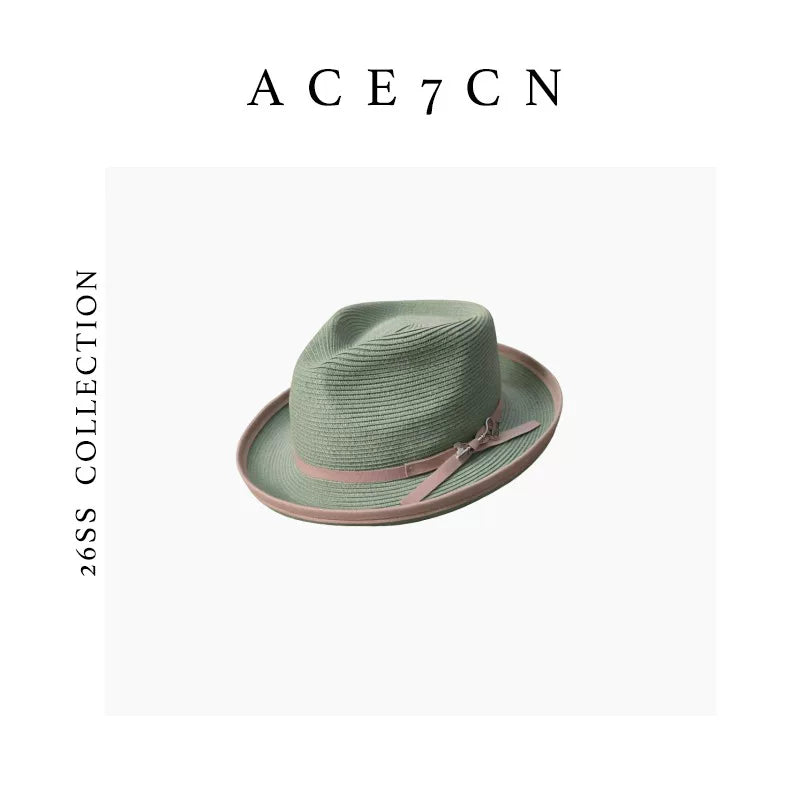 British Chic Resort Paper-Straw Dress Hat French