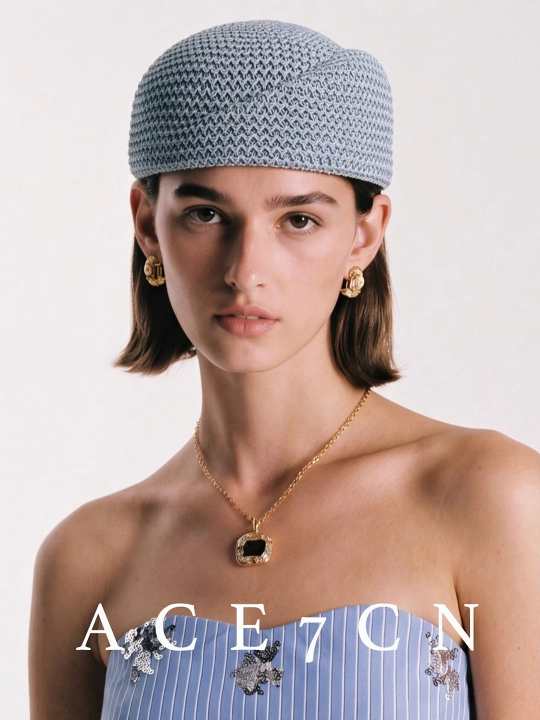 French Vintage Pillbox Hat Summer Openwork pillbox