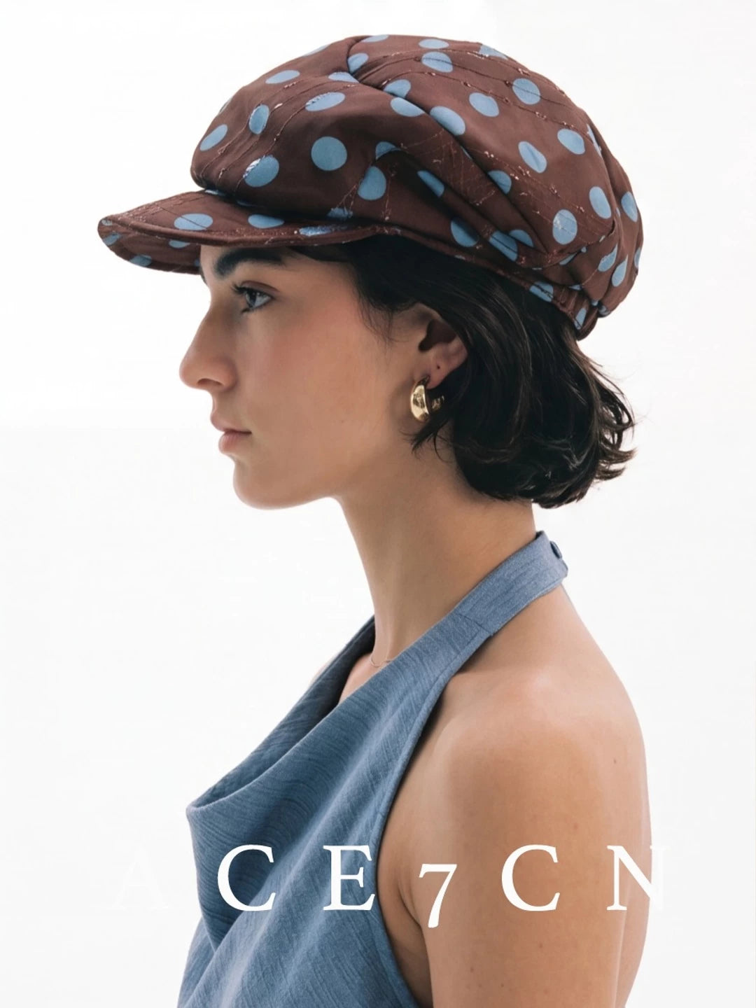 Japanese Niche Polka-Dot Classic Newsboy Cap Casual