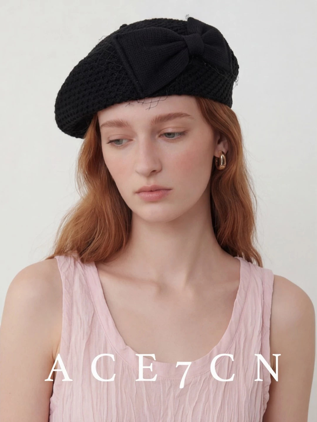 Designer Beret Bow Painter Beret Travel-Look Women