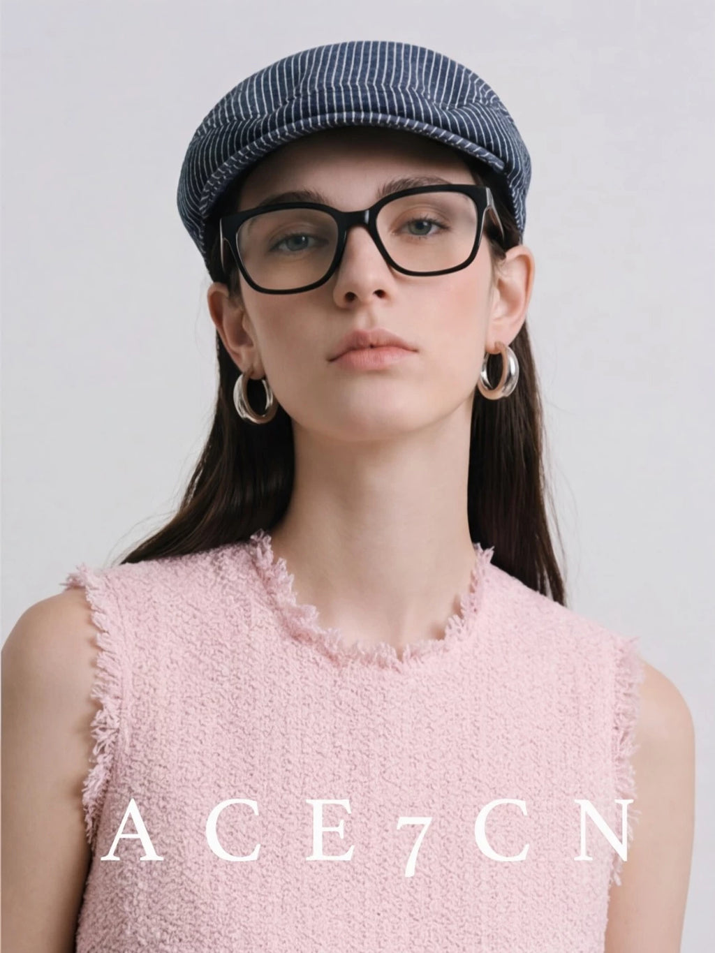 Japanese Niche Urban Chic Striped Flat Cap