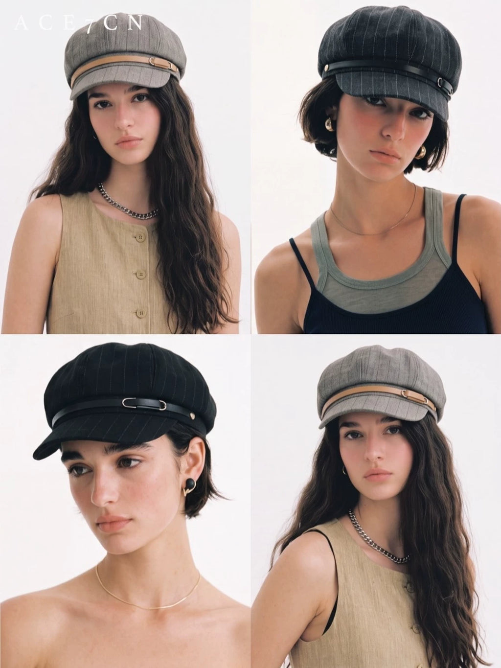 British Chic Striped Newsboy Cap New Newsboy