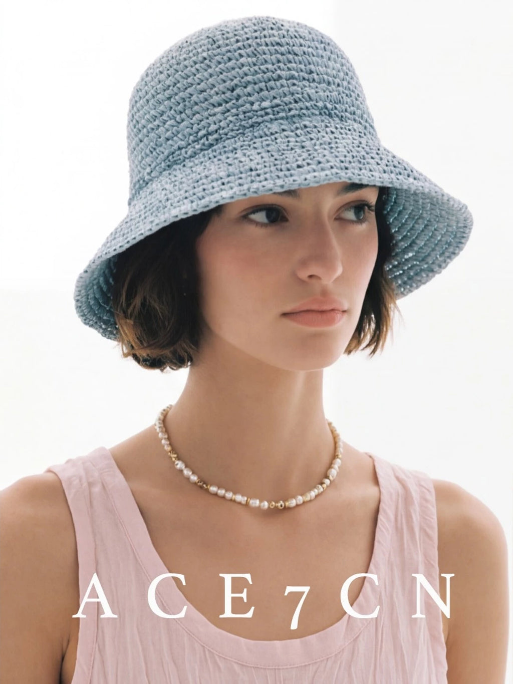 Parisian Woven Bucket Hat Breathable Soft-Brim Bucket