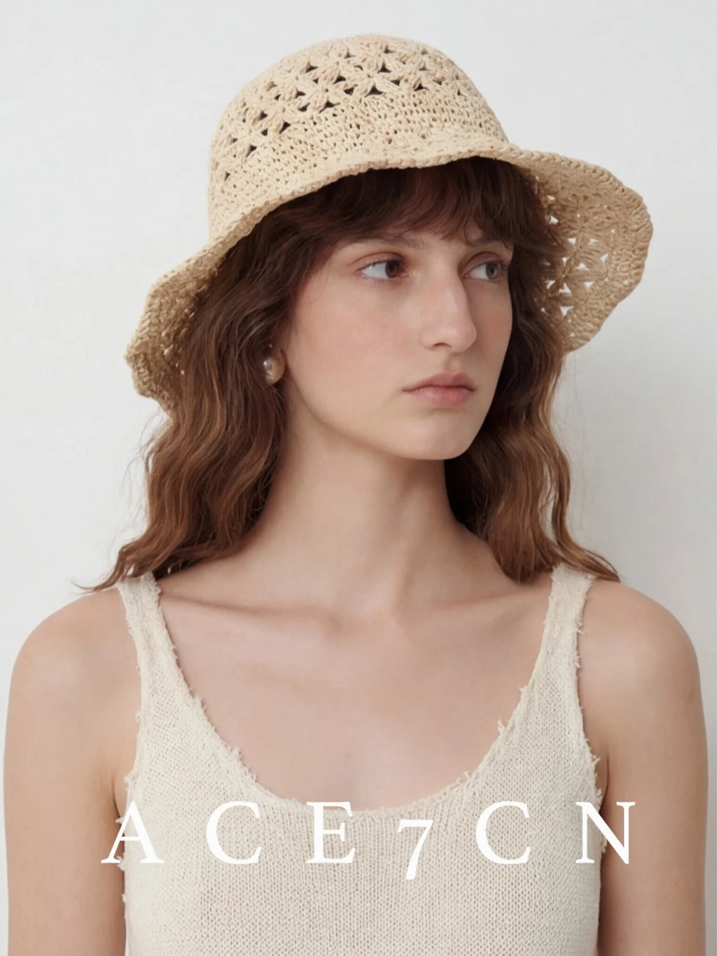Nordic Chic Bucket Hat Foldable Soft Openwork