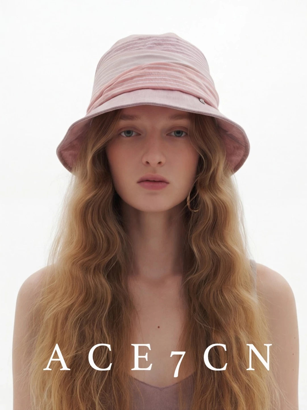 Nordic Niche Designer Multi-Stripe Bucket Hat Color-Block