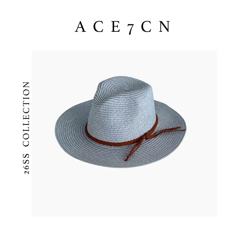 Nordic Chic Panama Straw Hat Straw-Woven Dress