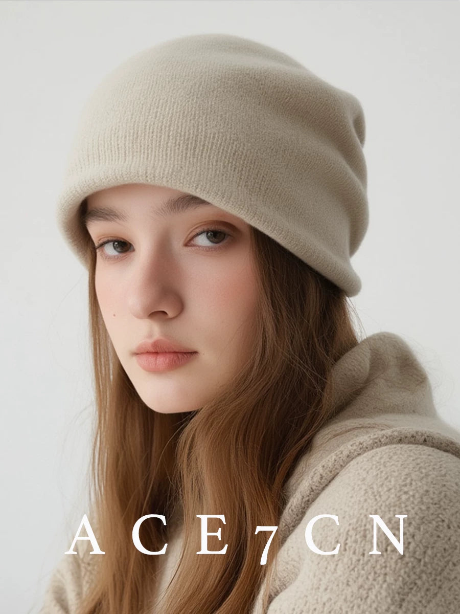 100 Cashmere Nordic Slouch Beanie Autumn-Winter Warm