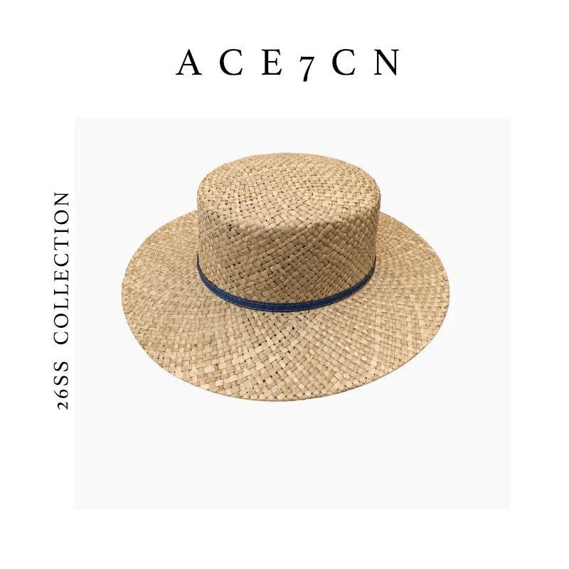 British Vintage Natural Seagrass Dress Hat South