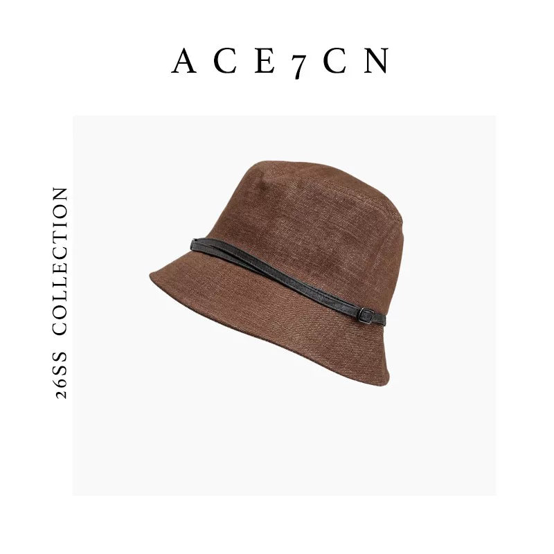British Vintage Old-Money Classic Bucket Hat Versatile