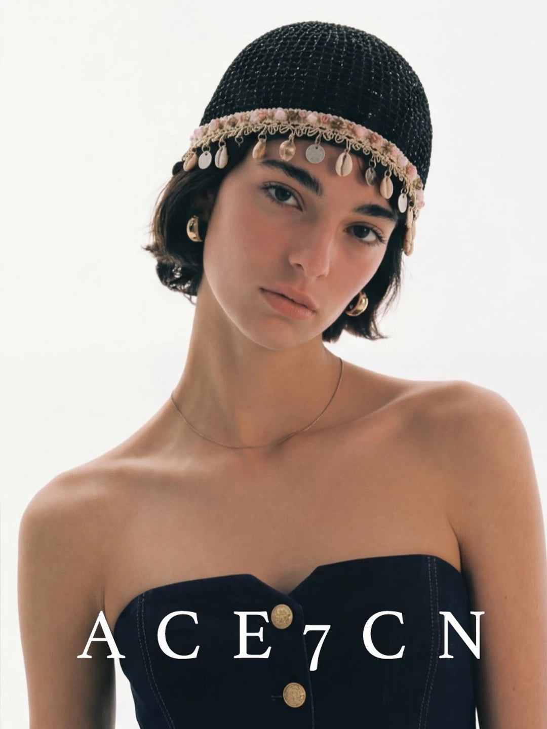 Vintage Niche Openwork Hat Handmade Styling Pullover