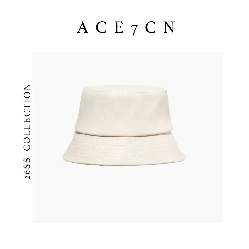 British Classic Bucket Hat Urban Minimalist Sheepskin