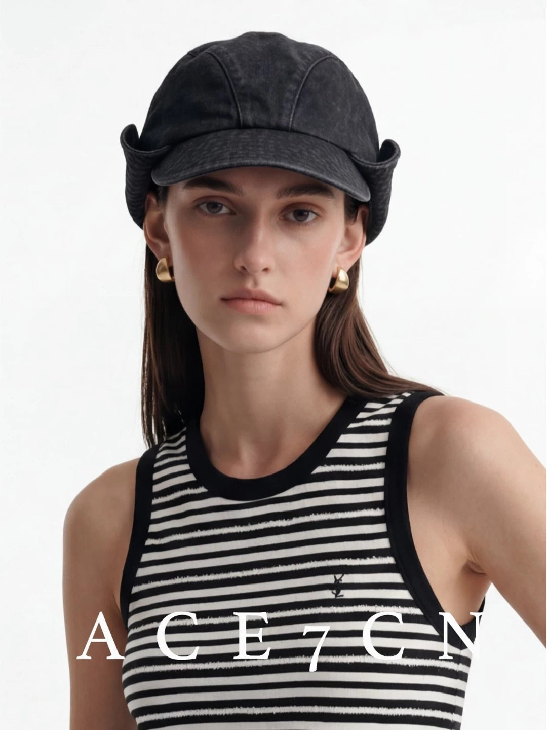 Urban Casual Roll-Brim Hat Chic Styling Riding
