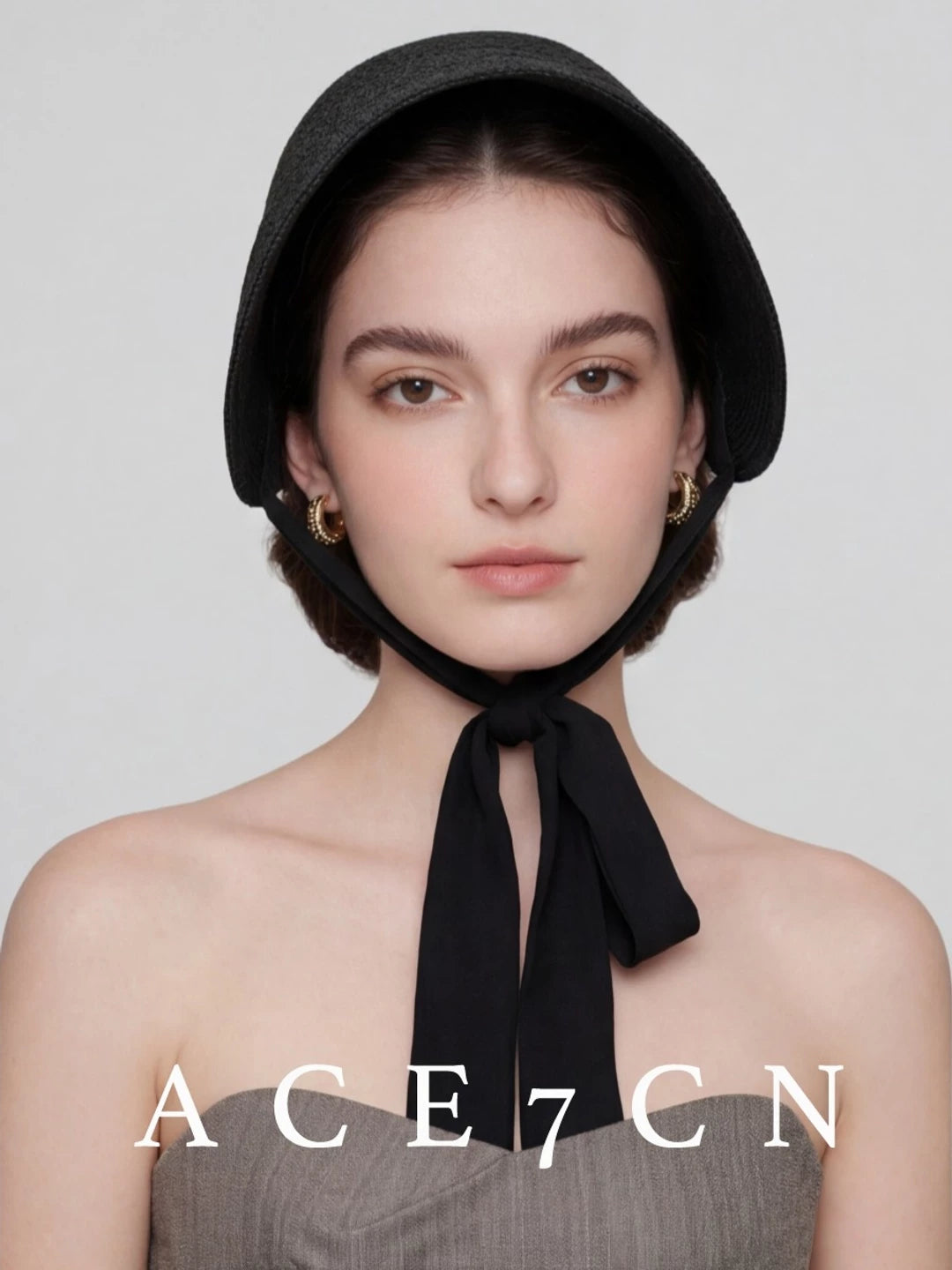 Hepburn French Estate Hat One-Piece Wheat-Straw Straw