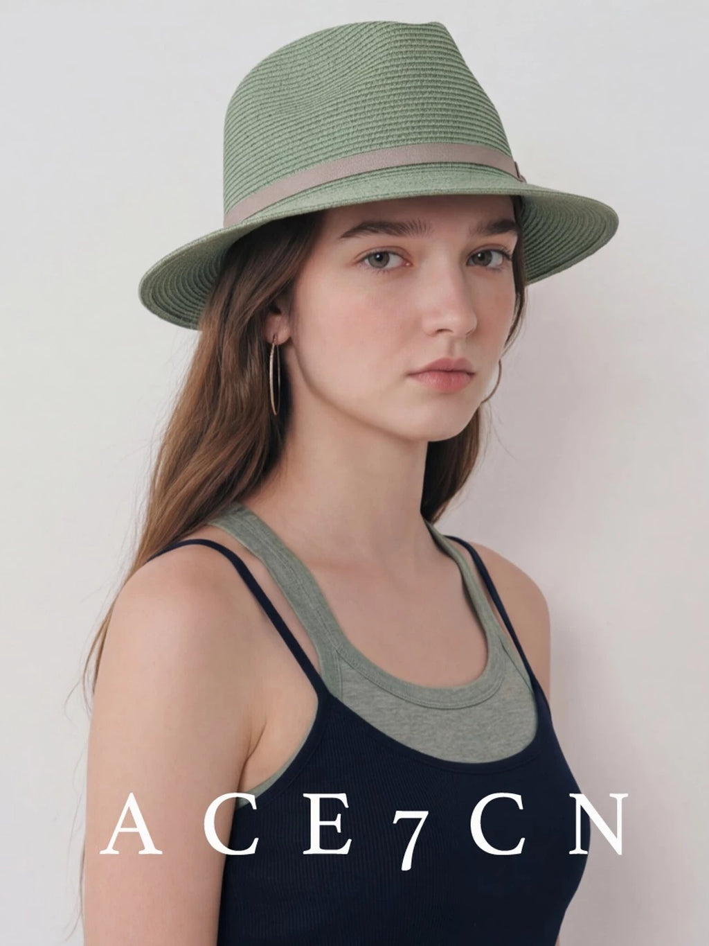 British Chic Resort Paper-Straw Dress Hat French