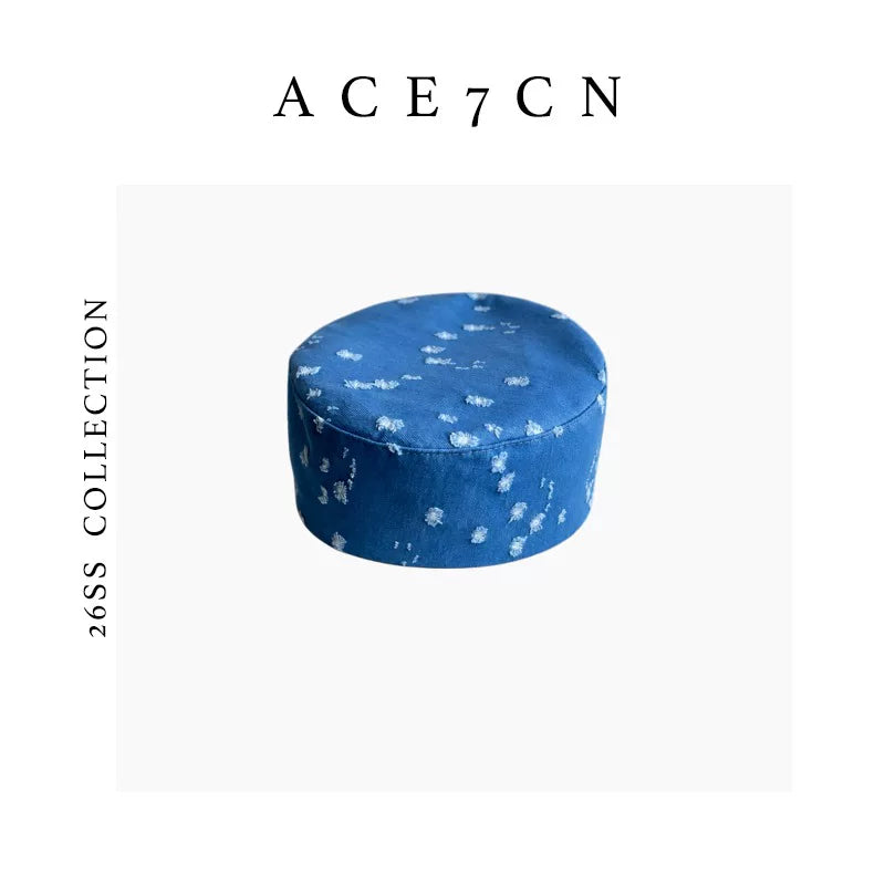 Urban Casual Denim Pillbox Hat pillbox Hepburn