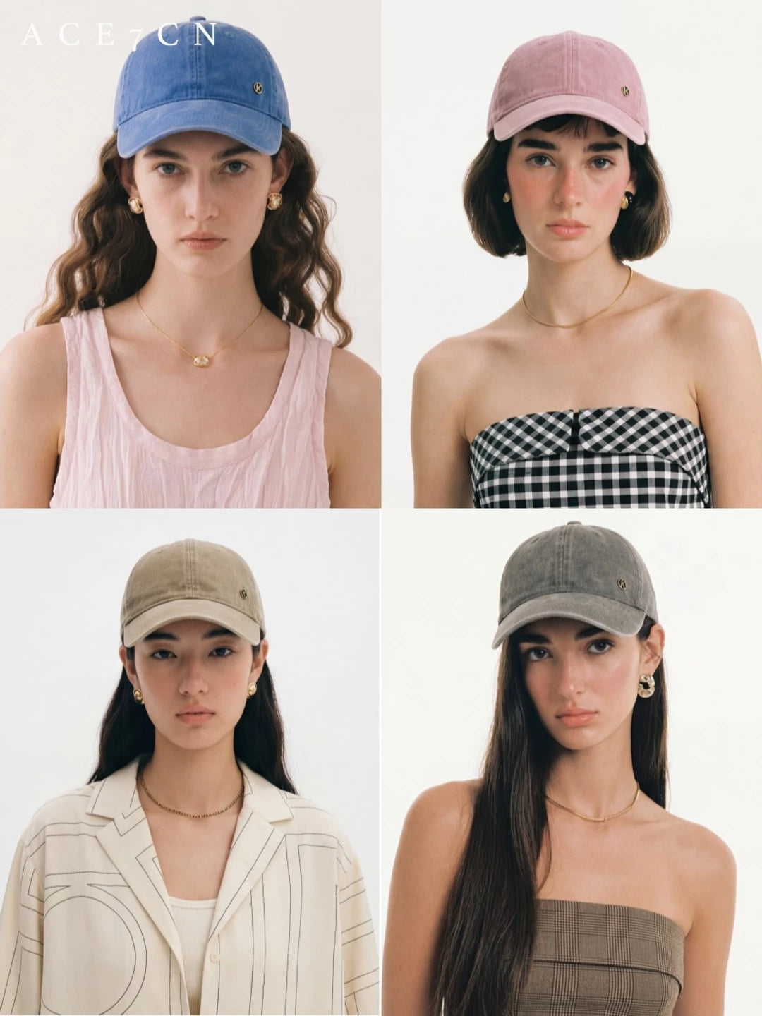 Nordic Colorful Multi-Color Baseball Cap Urban Chic