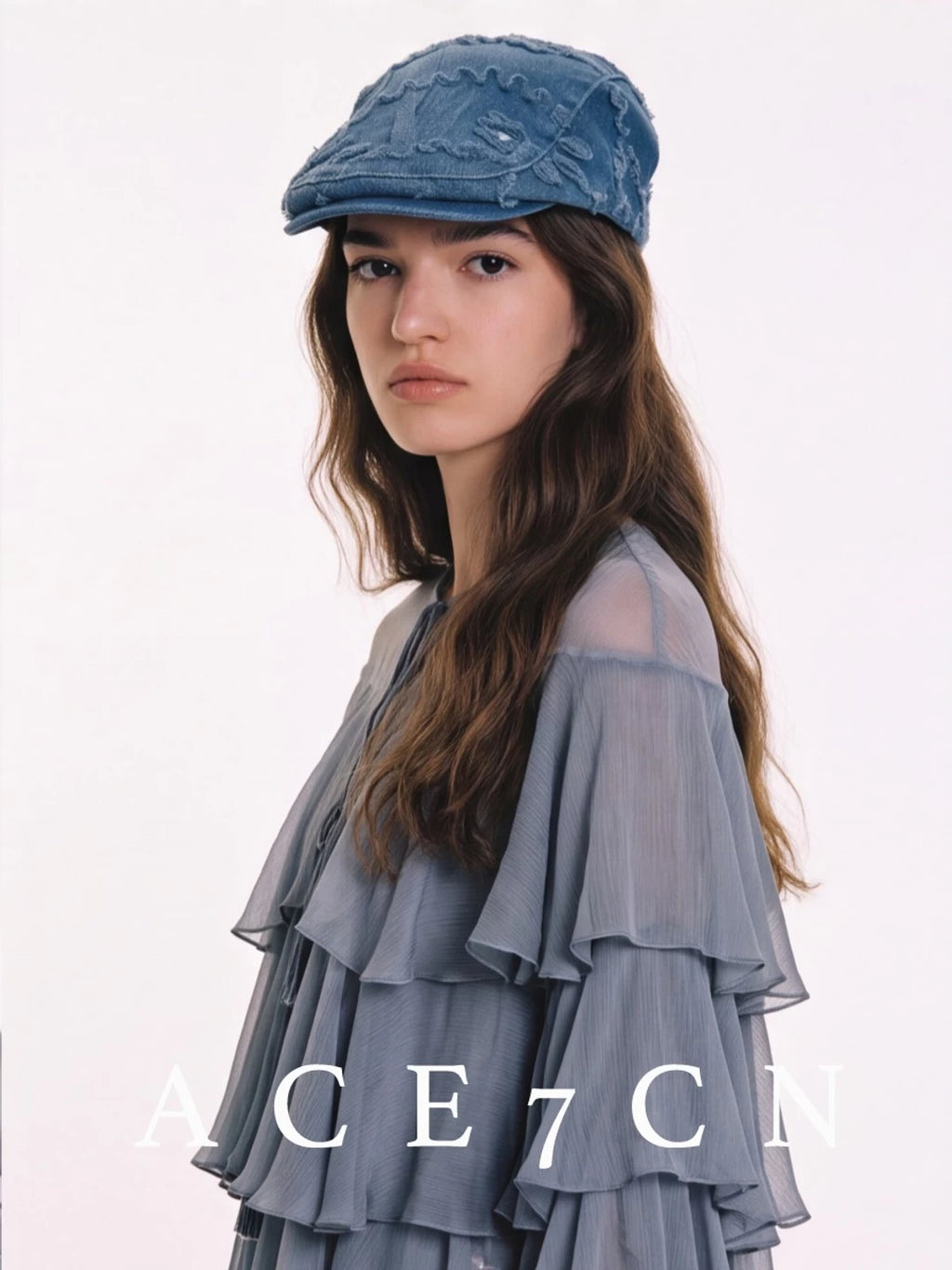 British Old-Money Elegant Flat Cap Denim Styling