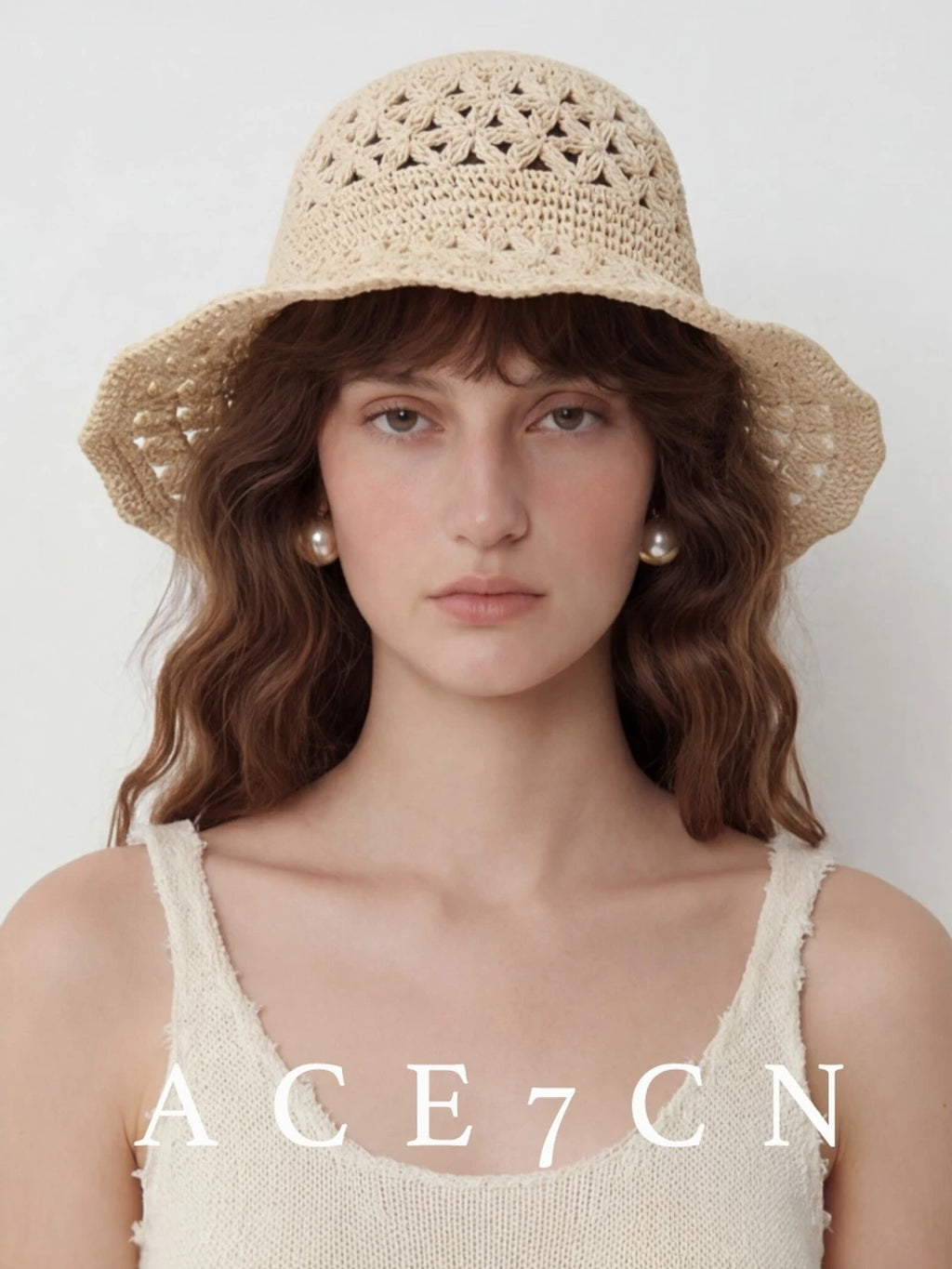 Nordic Chic Bucket Hat Foldable Soft Openwork