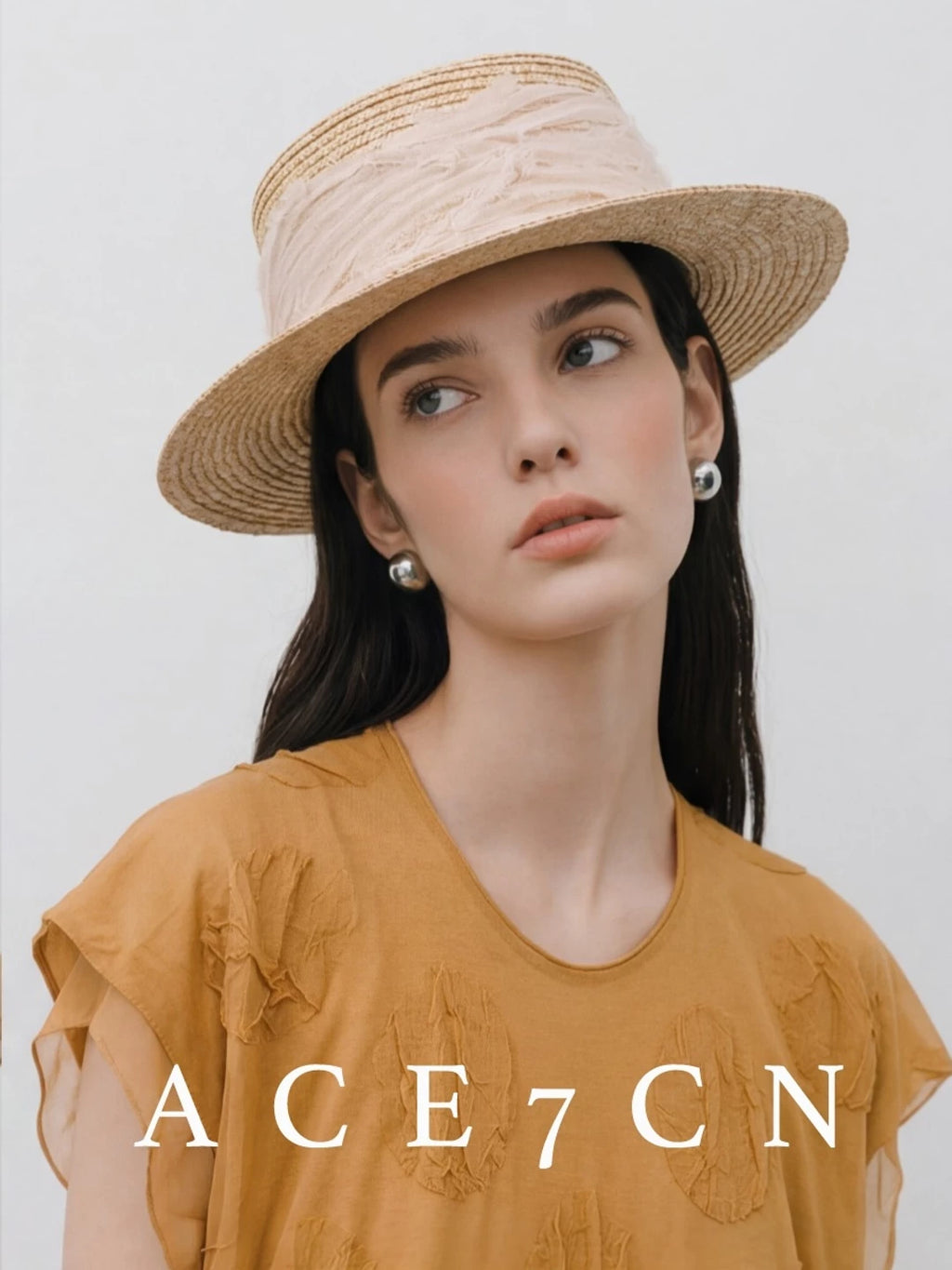 British Classic Natural Wheat-Straw Fairy Dress Hat