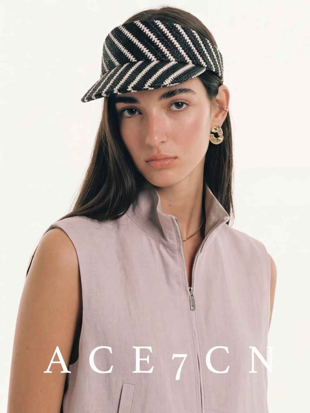 Athleisure Visor Colorful Striped Sun Hat Breathable
