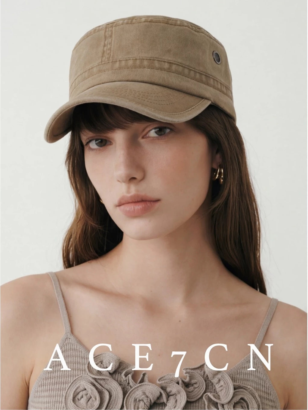 Urban Chic Denim Riding Hat Distressed Denim