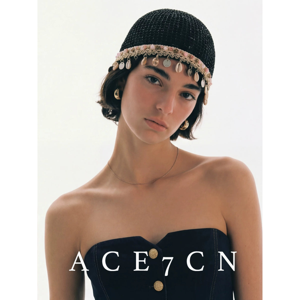 Vintage Niche Openwork Hat Handmade Styling Pullover