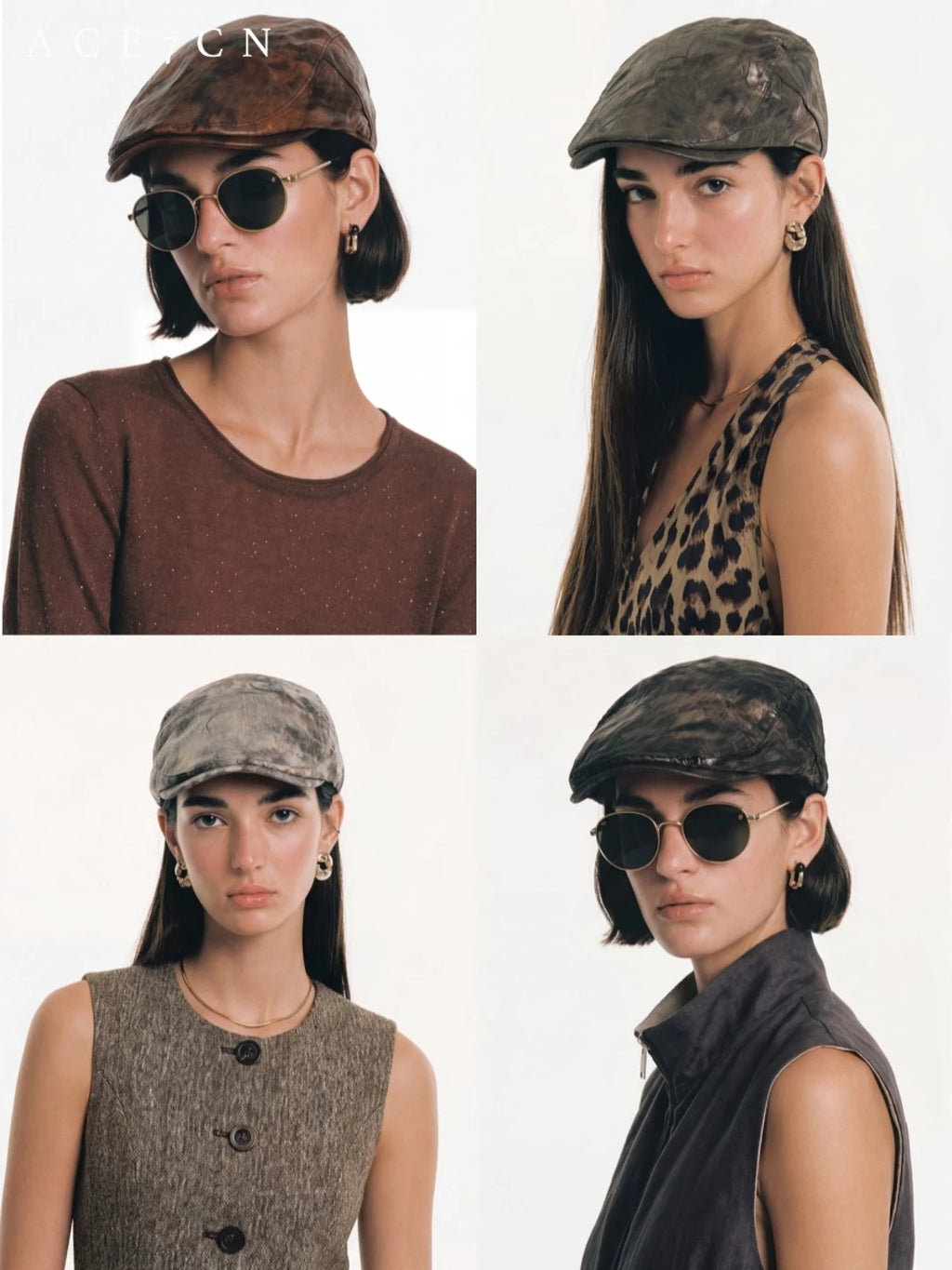 Vintage Designer Flat Cap Men Women s