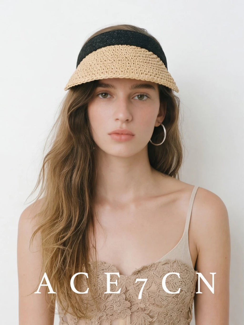 South-France Resort Visor Subtle-Glitter Refined Sun-Shade Headband