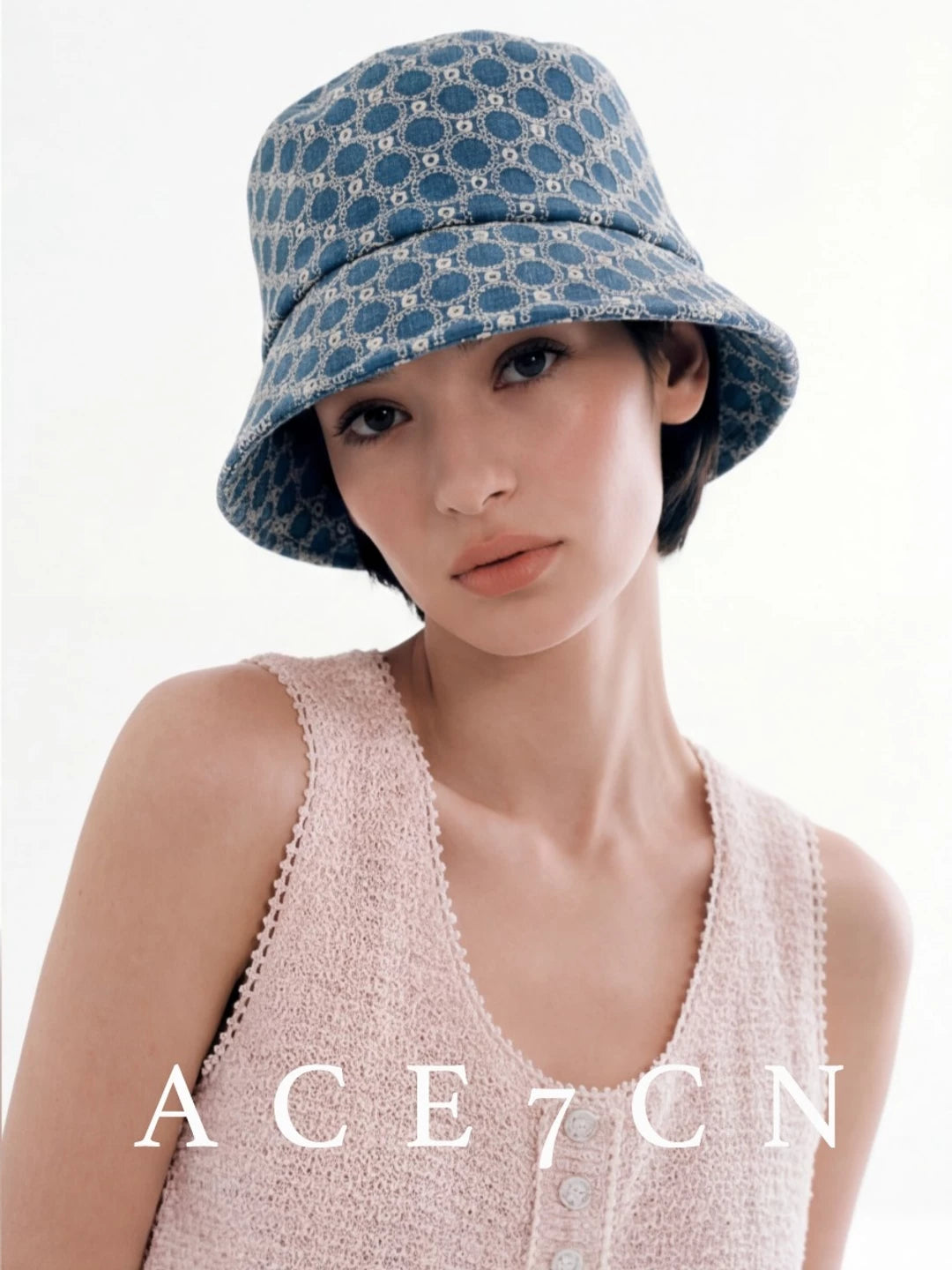 Vintage Elegant Bucket Hat Jacquard Bucket Hat