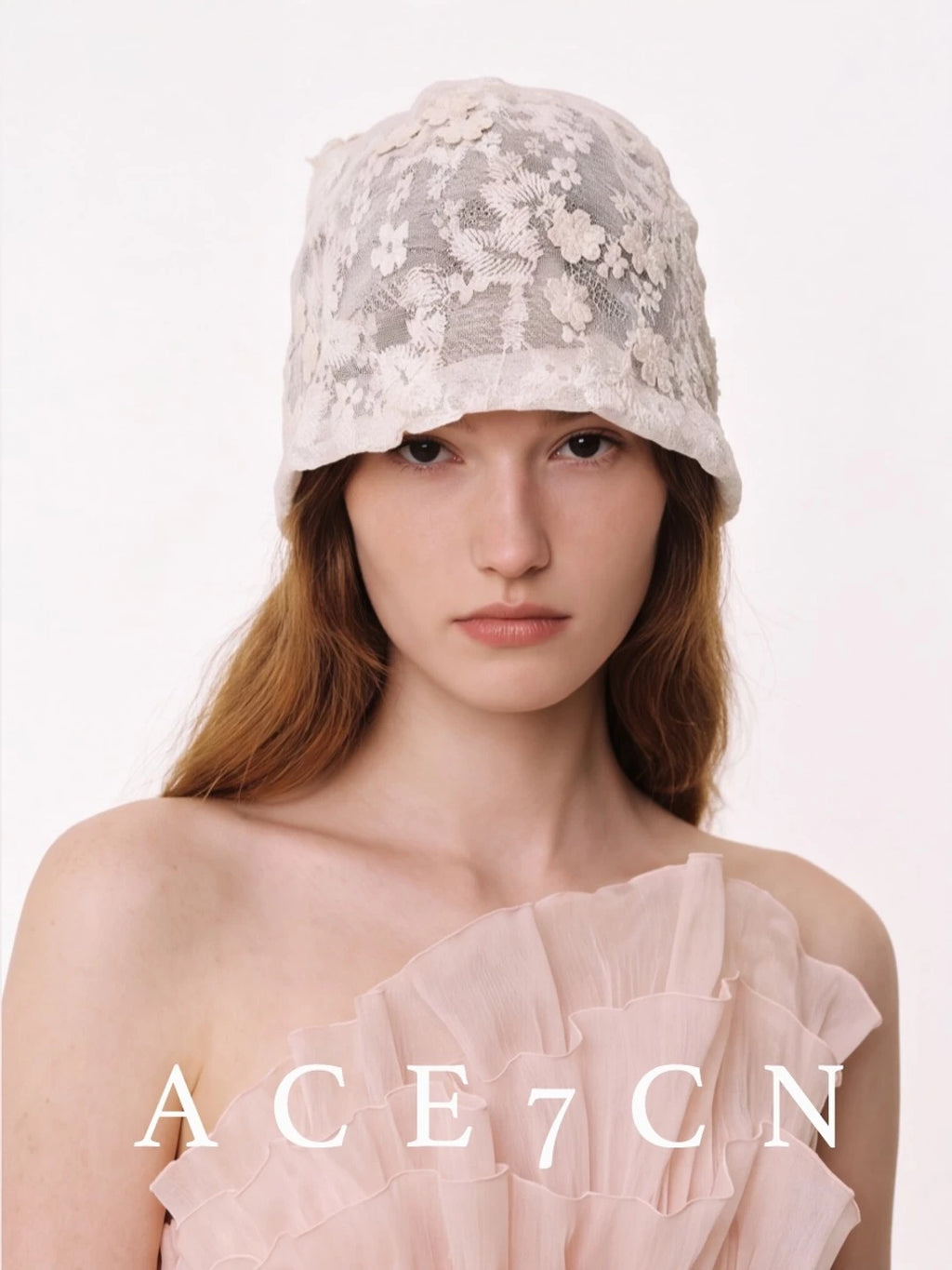 Light-French Vintage Hat chao Lightweight Lace Floral