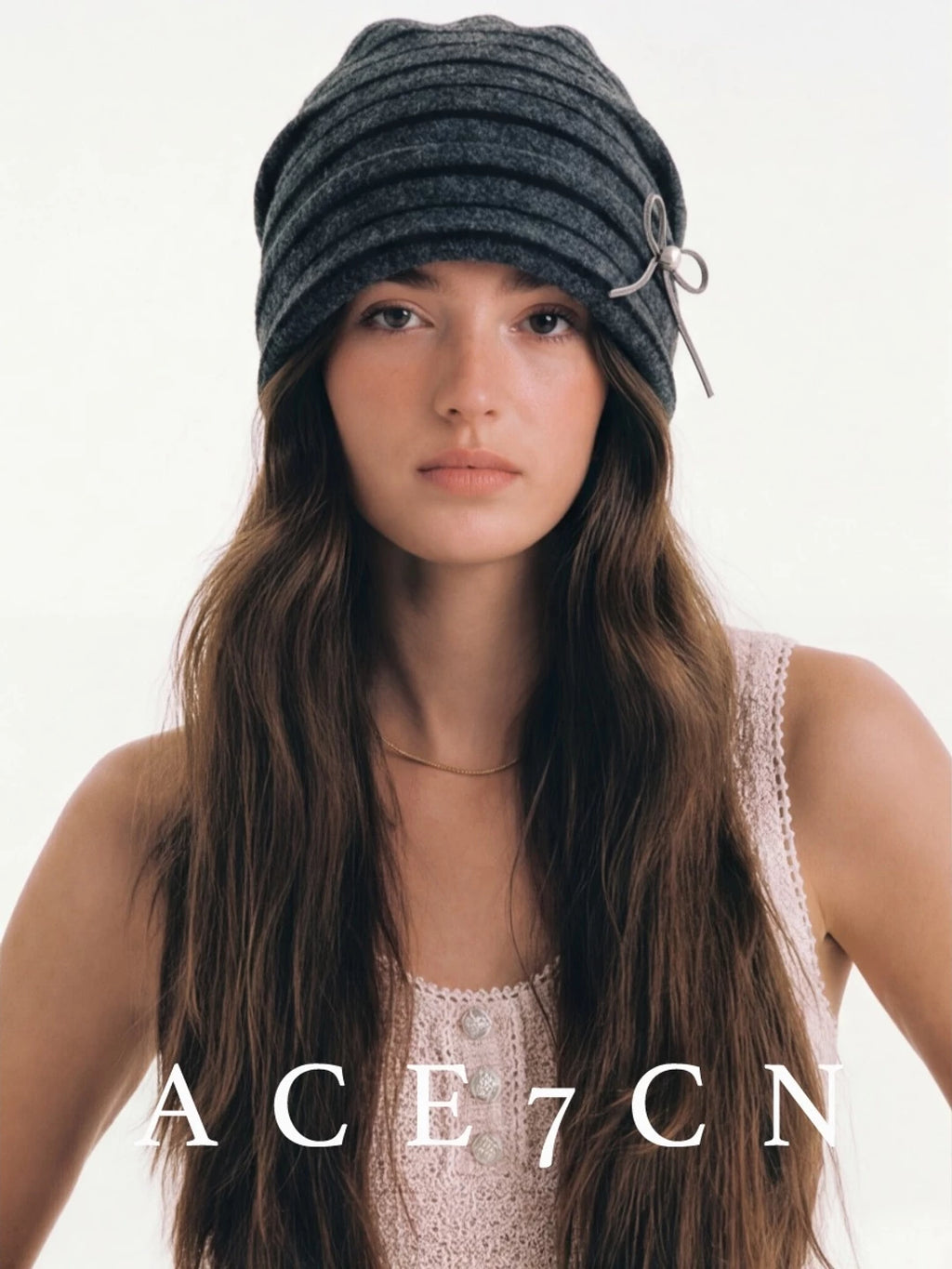 Korean Striped Knit Beanie New Headwrap Slouch