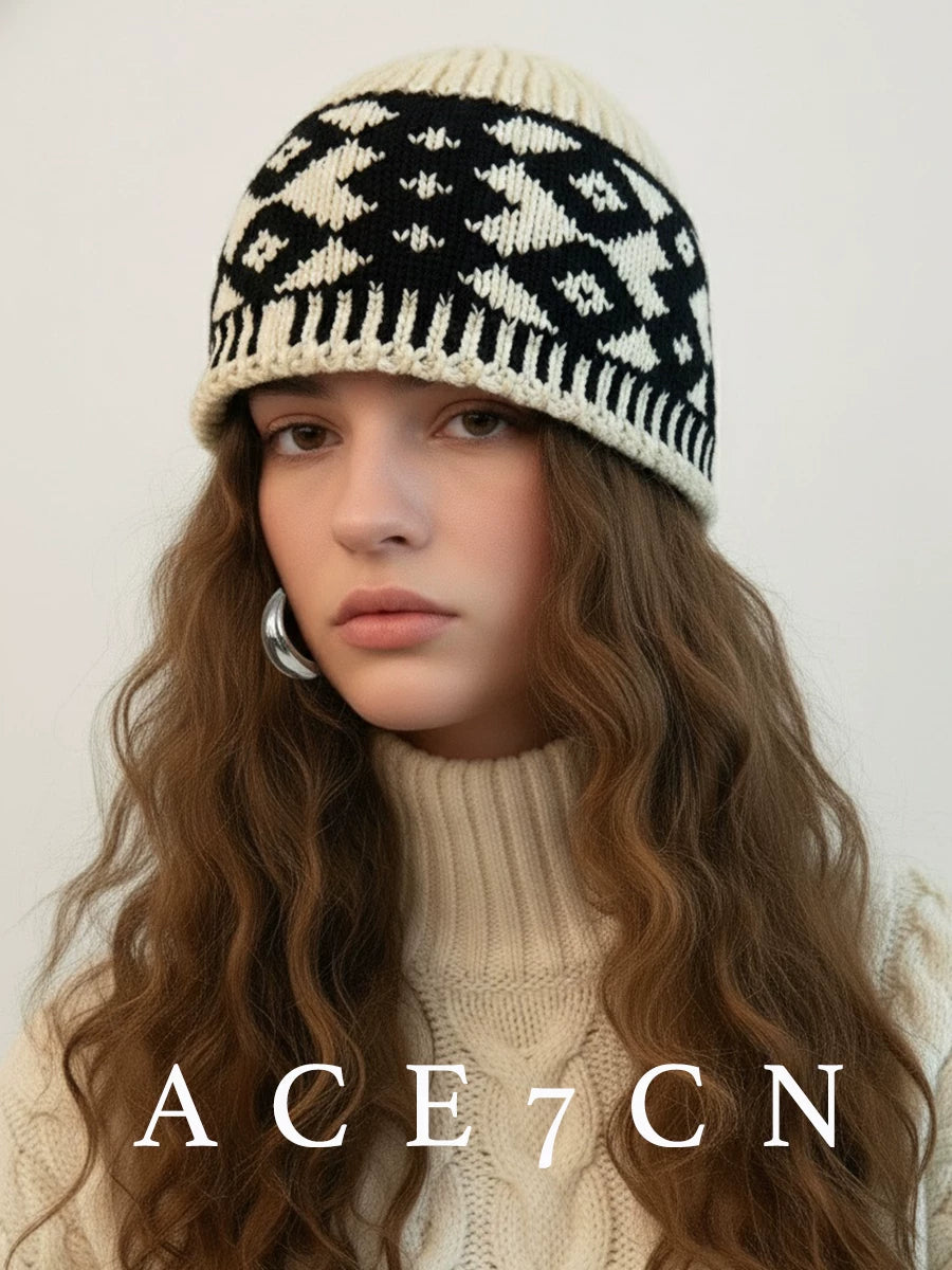 Nordic Knit Beanie 2025 A W New
