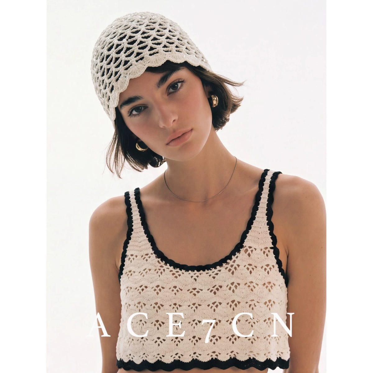 Old-Money Vintage Handmade Hat Chic Sequin Headwrap