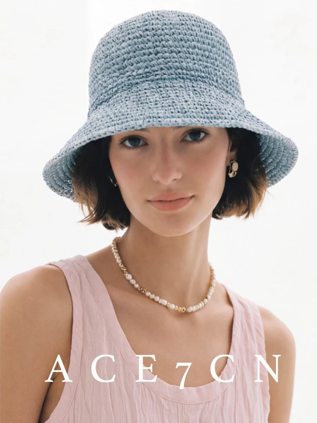 Parisian Woven Bucket Hat Breathable Soft-Brim Bucket