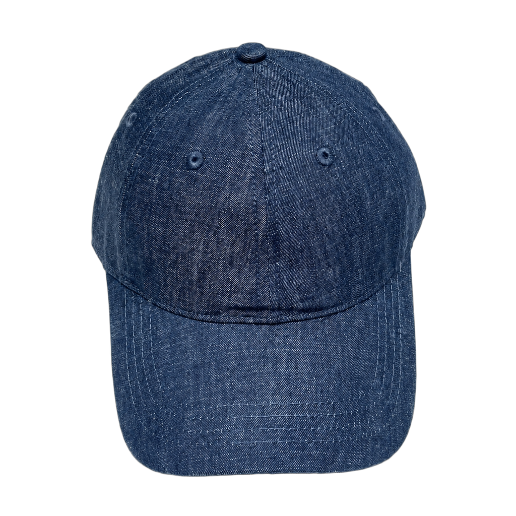 Urban Chic Denim Linen Equestrian Baseball Cap