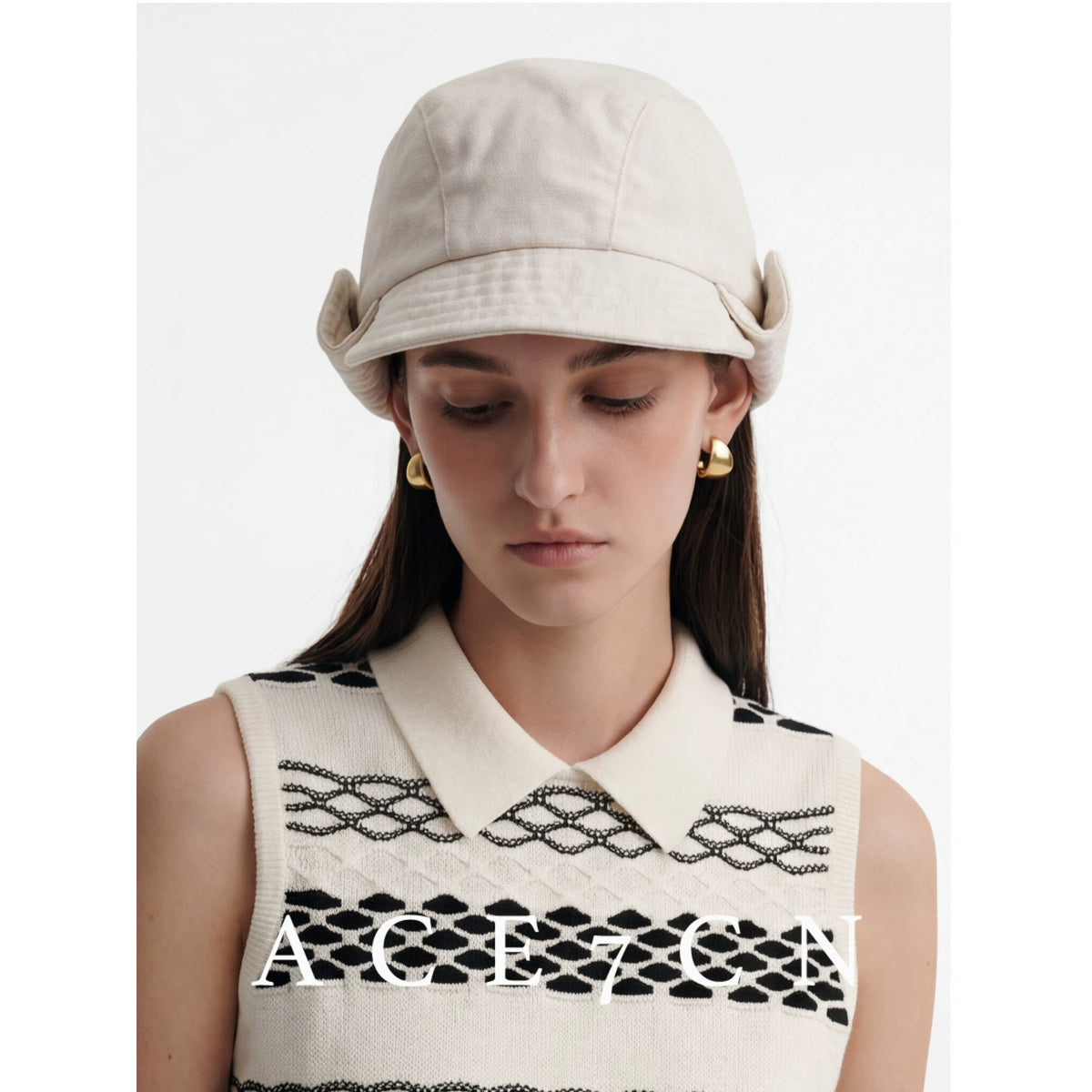 Urban Casual Roll-Brim Hat Chic Styling Riding