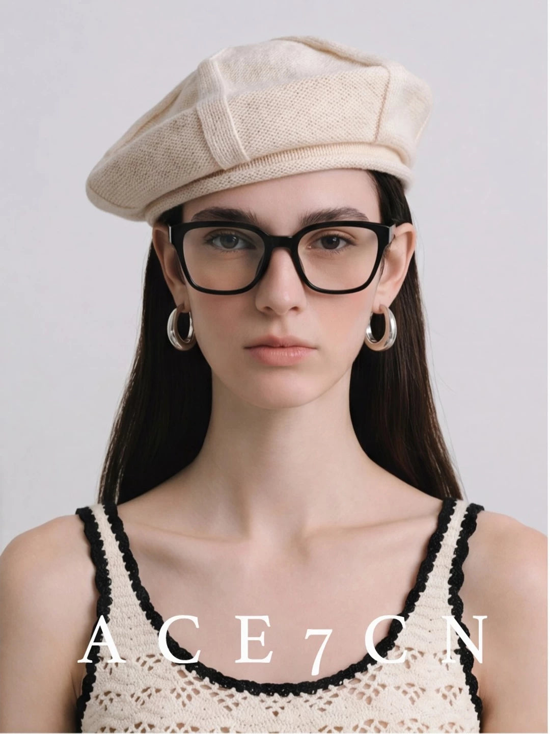 Danish Relaxed Knit Beret Exclusive Soft Wool