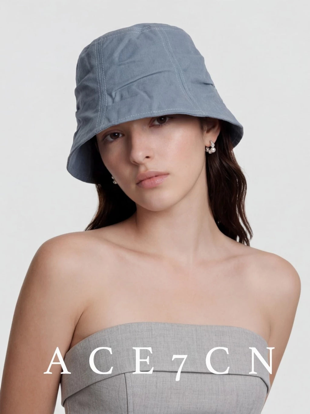 Japanese Resort Cotton Bucket Hat Handmade Pleated