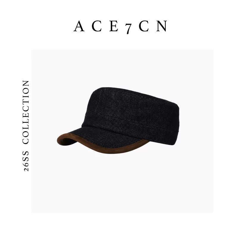 Urban Chic Denim Riding Hat Distressed Denim