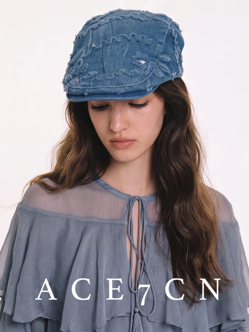 British Old-Money Elegant Flat Cap Denim Styling