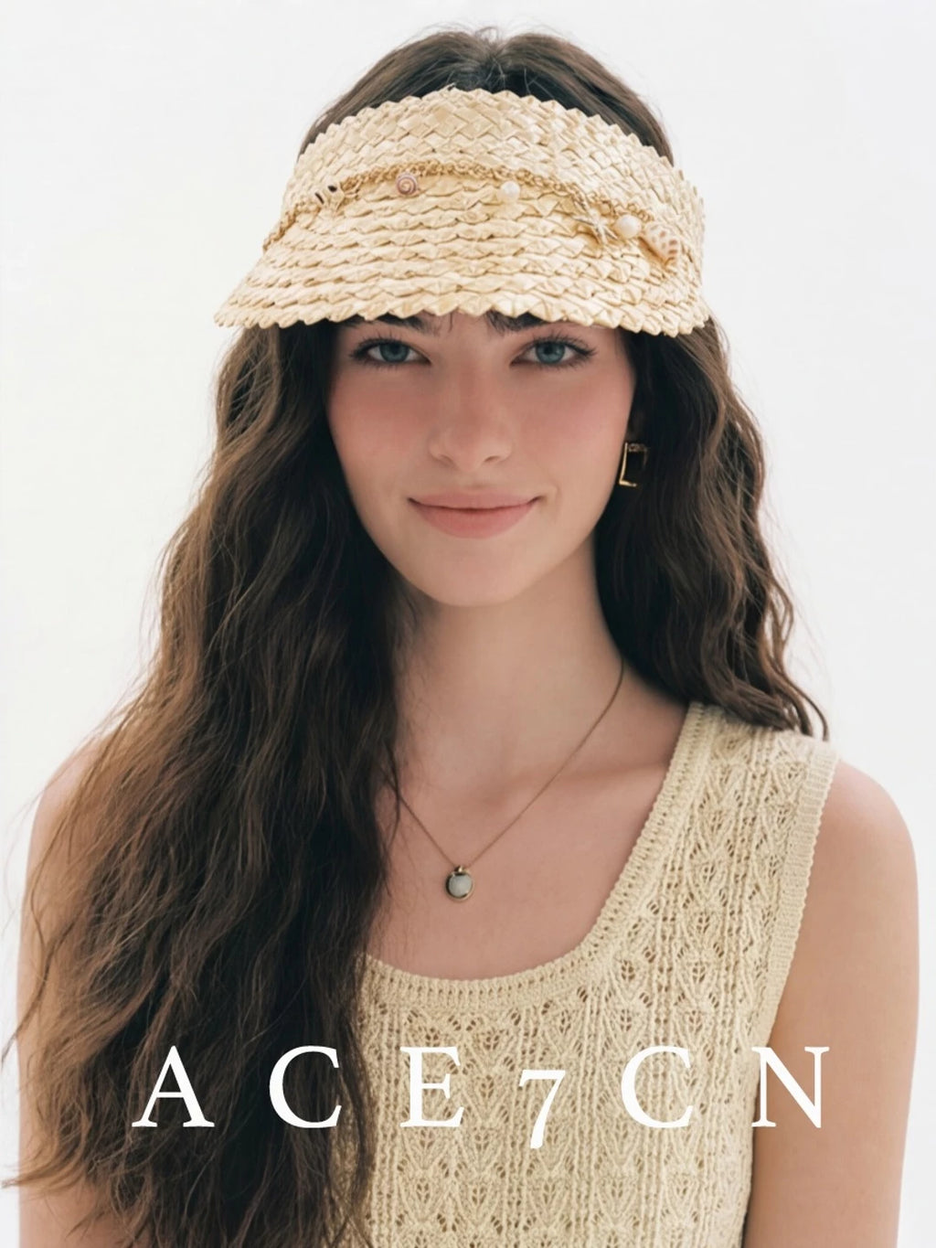 Light-French Refined Visor Handmade Straw-Woven Sun Hat