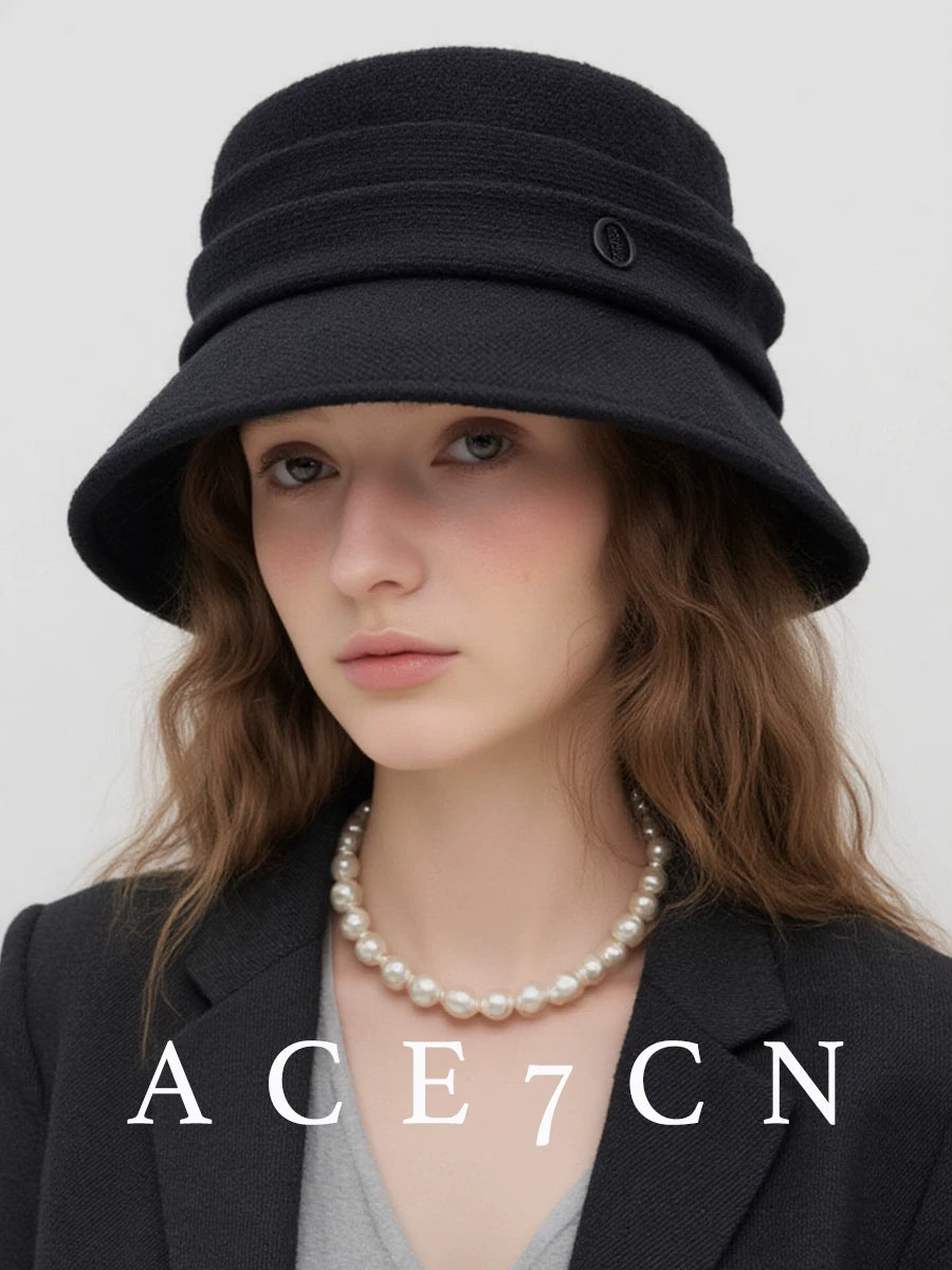 Tweed Short-Brim Bucket Hat Bucket Hat Women