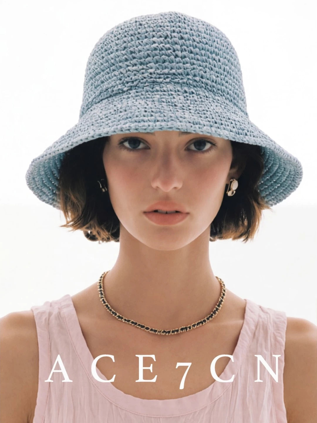 Parisian Woven Bucket Hat Breathable Soft-Brim Bucket