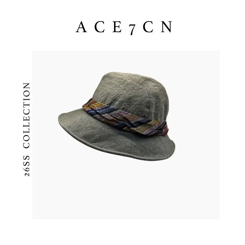 Korean Niche Bucket Hat Wide-Brim Bucket Hat