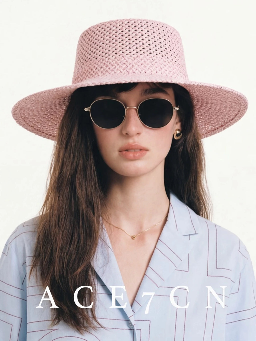 Korean Niche Custom-Dyed Straw Hat Breathable Straw