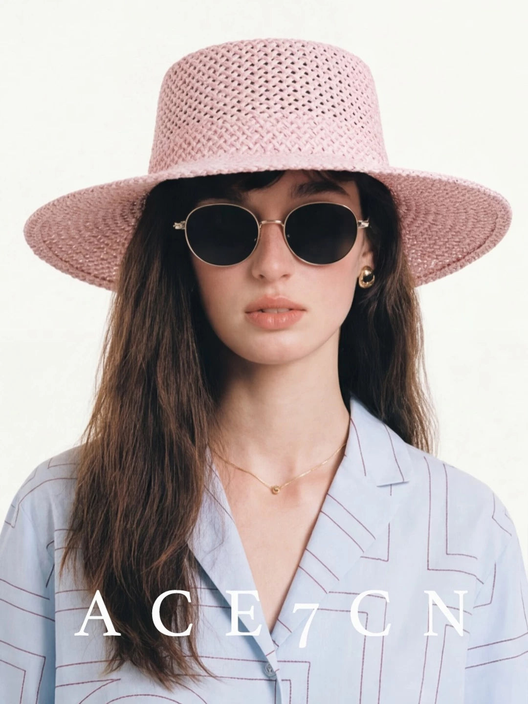 Korean Niche Custom-Dyed Straw Hat Breathable Straw