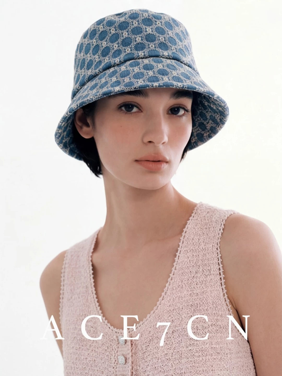 Vintage Elegant Bucket Hat Jacquard Bucket Hat